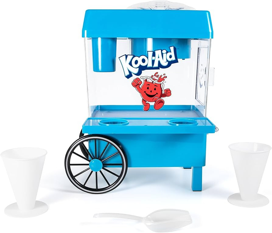 Nostalgia Kool-Aid Snow Cone Shaved Ice Machine - Retro Table-Top Slushie Machine Makes 20 Icy Tr... | Amazon (US)
