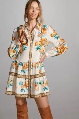 Tiered Mini Shirtdress | Anthropologie (US)