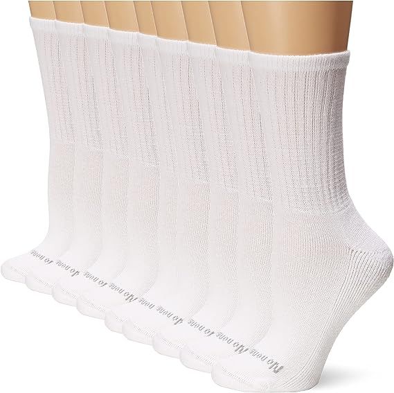 No nonsense Women's Ahh Said The Foot Cushioned Crew Sock, White - 9 Pair Pack. at Amazon Women... | Amazon (US)