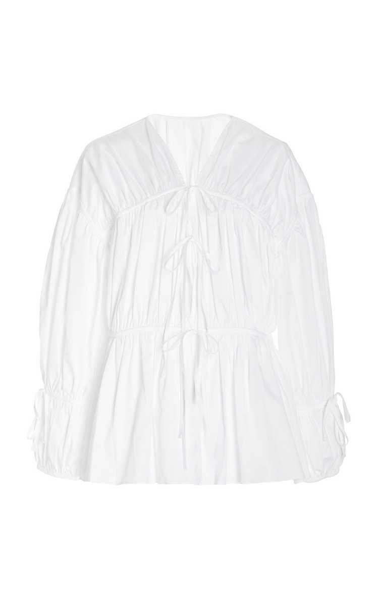 Cleo Ruched Cotton Top | Moda Operandi (Global)