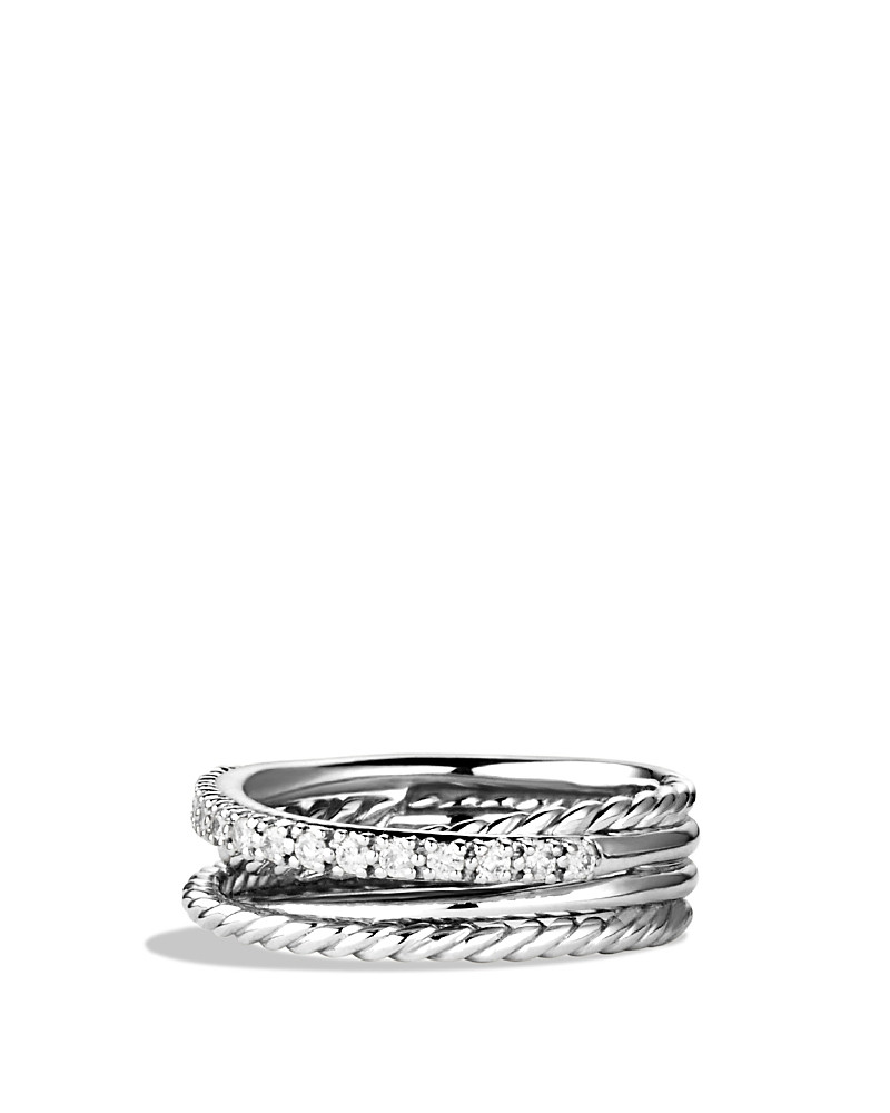David Yurman Crossover Ring with Diamonds | Bloomingdale's (US)
