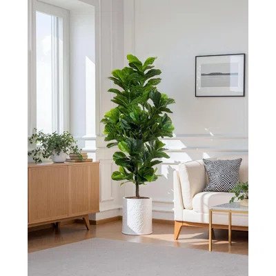 72" Artificial Fiddle Leaf Fig Tree | Wayfair North America
