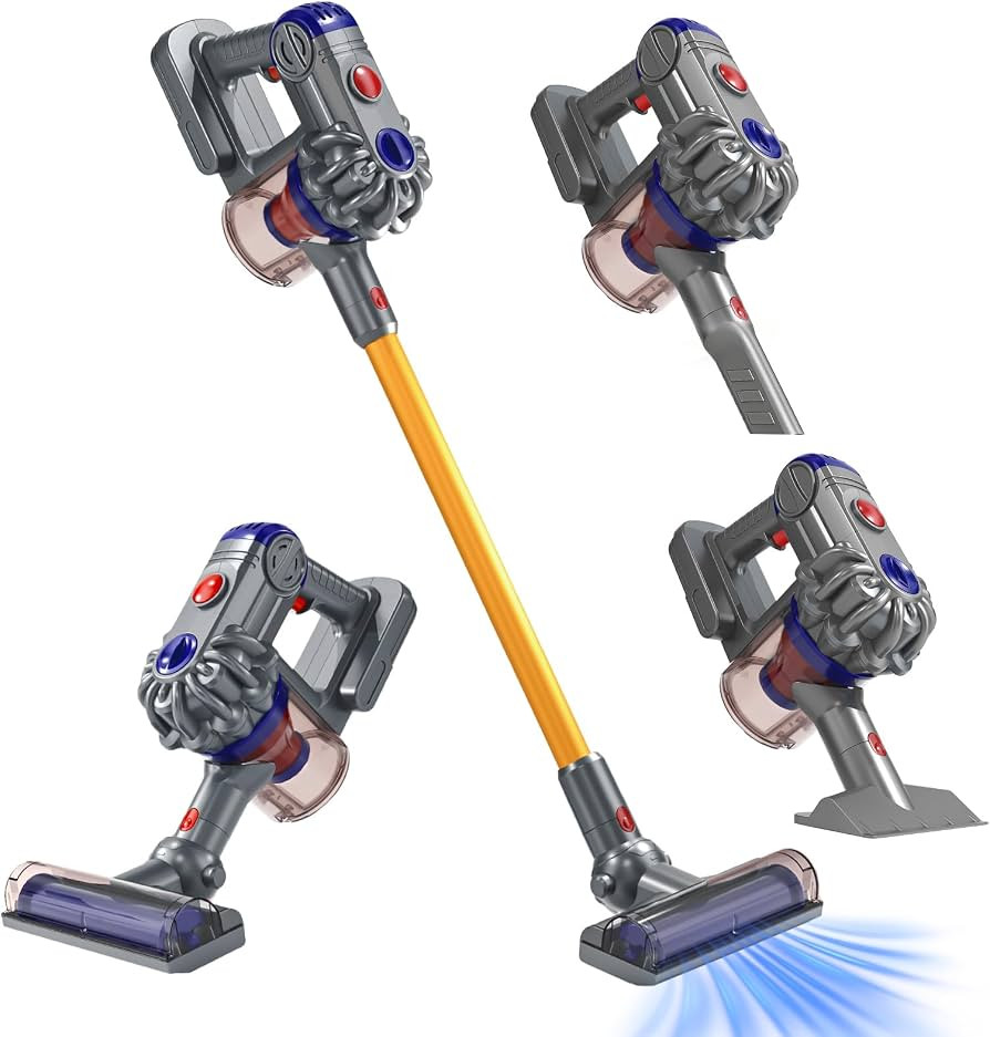 Kids Vacuum that Really Works, 3-in-1 Kids Cleaning Toy Set for 2 3 4 5 6+ Year Old Toddler Prete... | Amazon (US)