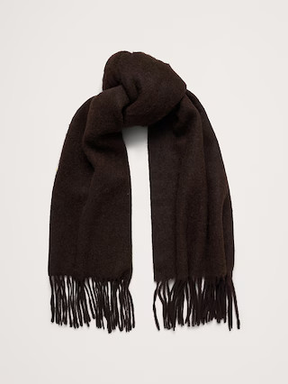 Brushed Alpaca-Wool Blend Scarf | Banana Republic (US)
