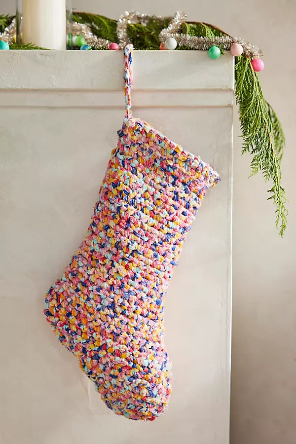 Rag Rug Stocking | Anthropologie (US)