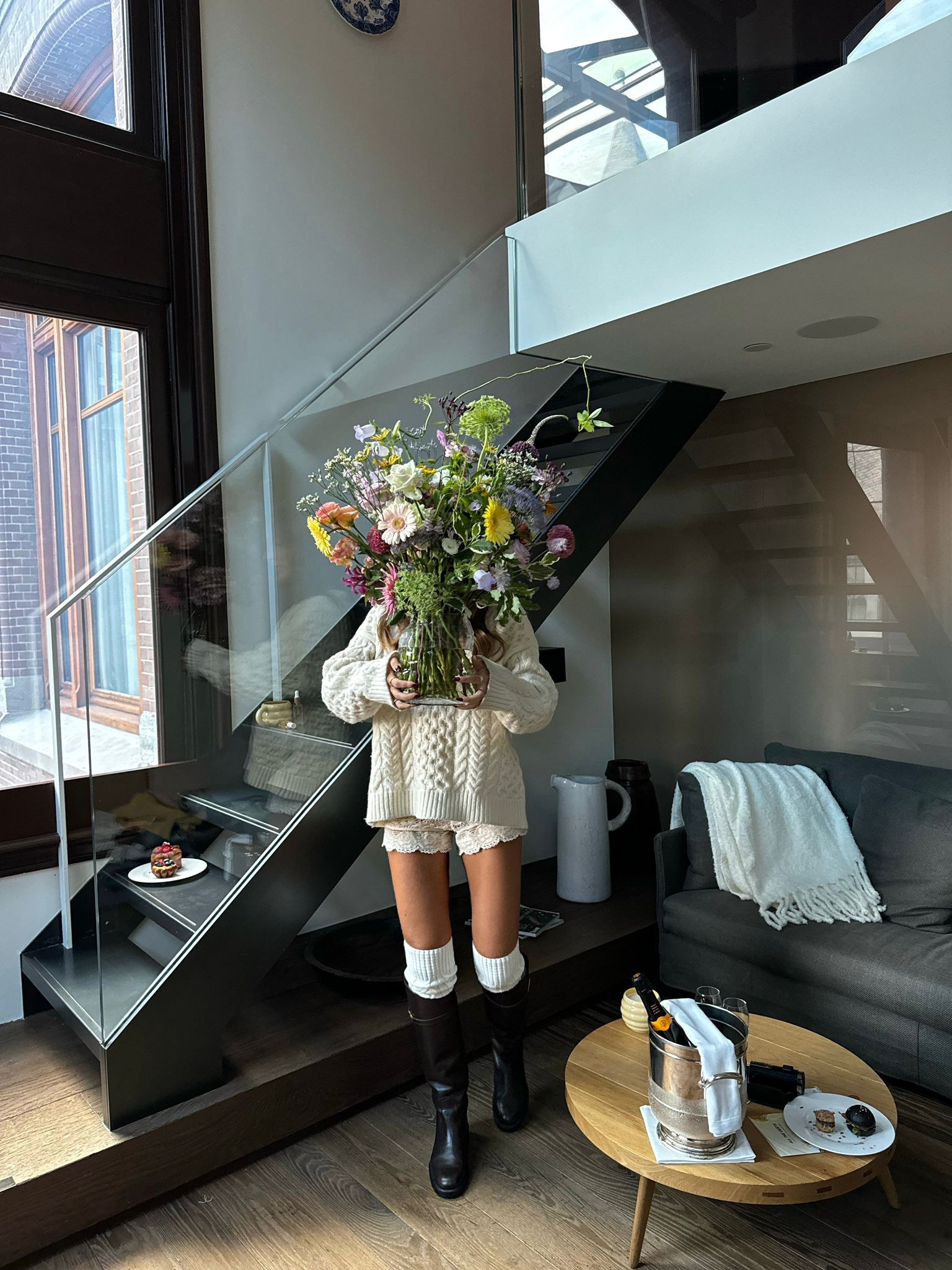 Sweater, Jumper, Knitted Jumper, Boots, Knee High Boots, Knee High Socks, Autumn, Autumn Outfits, Fall Outfits, Massimo Dutti, H&M, Hill House, Casual Outfits

#LTKautumn #LTKeurope #LTKstyletip