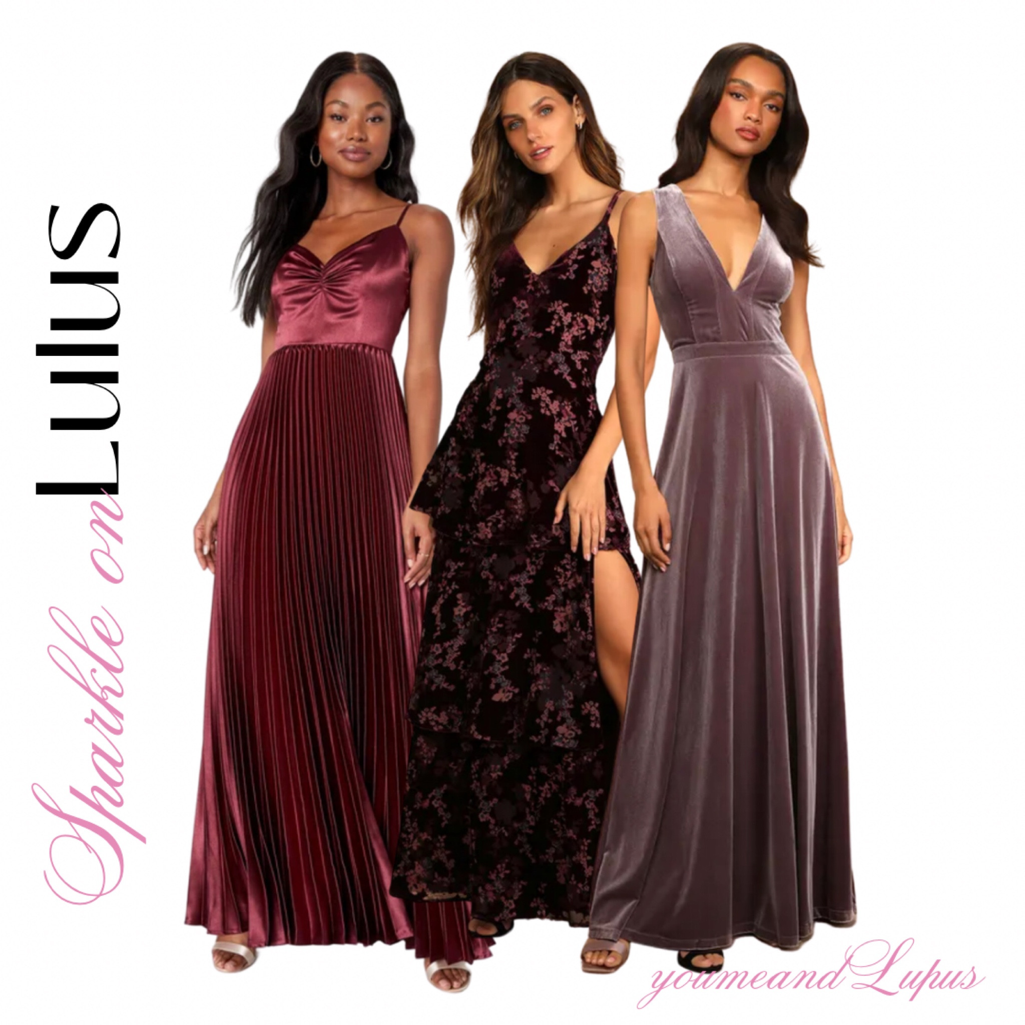Lulus holiday party dresses, fall wedding guest dresses, maxi dresses, satin dress, formal dresses, purple floral velvet dresses, pleated dresses, holiday, long dresses, YoumeandLupus, Lulus finds 

#LTKSeasonal #LTKHoliday #LTKparties