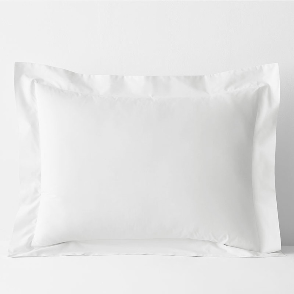 Classic Cool Cotton Percale Sham - White, Standard | The Company Store