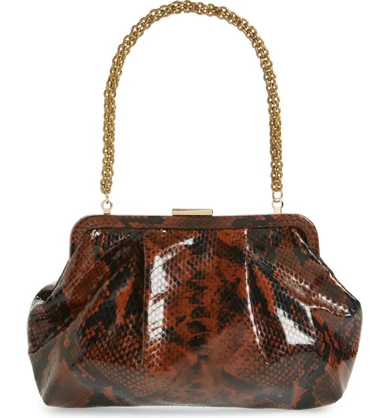 Sissy Snakeskin Print Leather Bag | Nordstrom