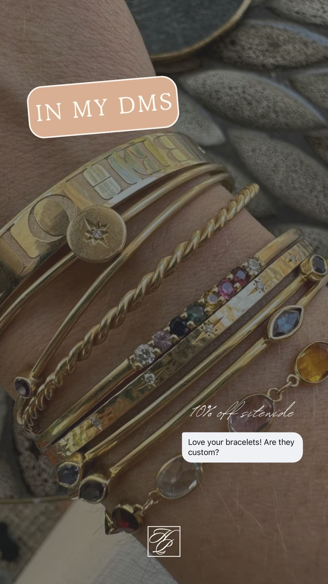 My favorite bangles are finally on sale!! 10% off sitewide!