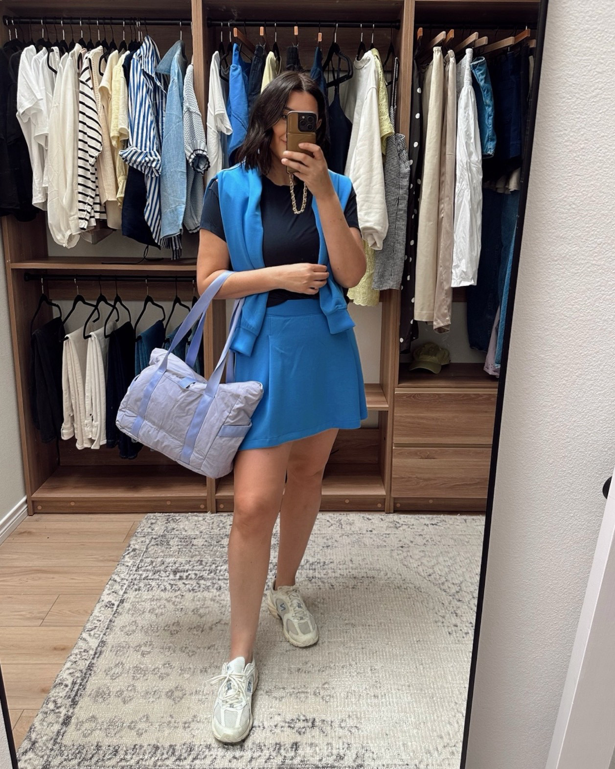 Love this @spanx set! I'm in the large of the skirt for length and the medium in the jacket.  

 