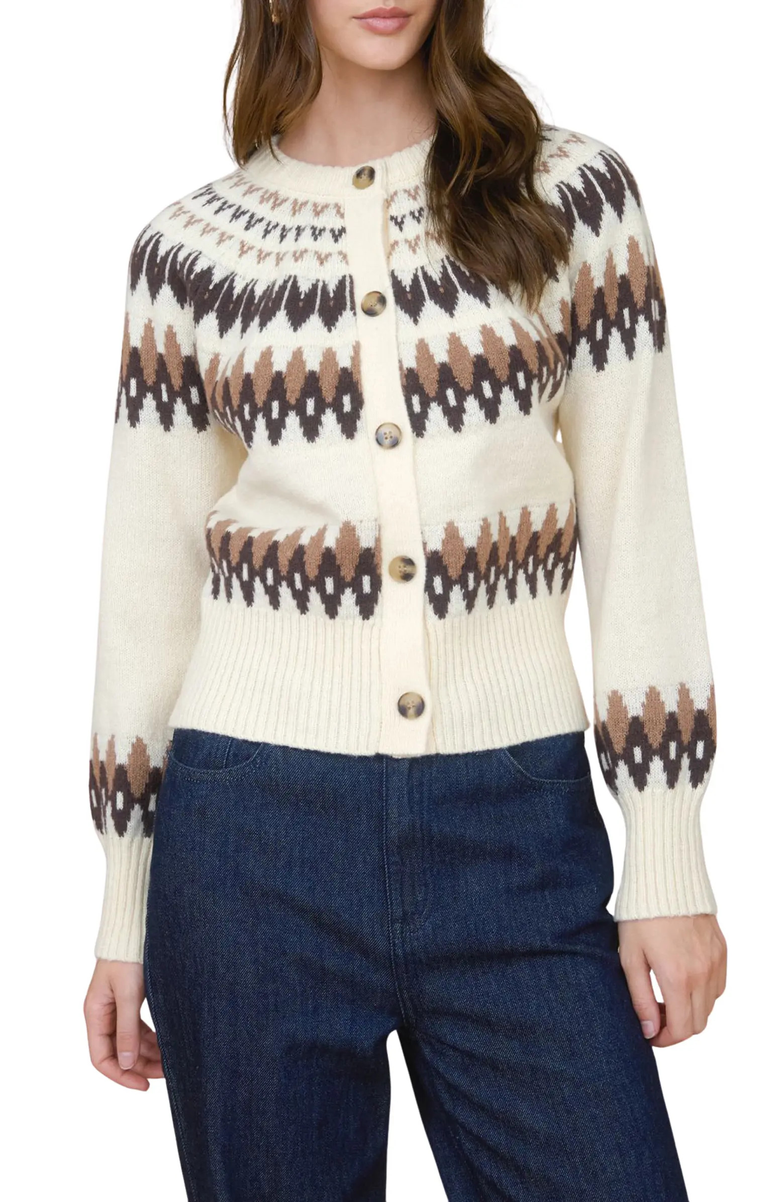Blu Pepper Fair Isle Cardigan | Nordstromrack | Nordstrom Rack