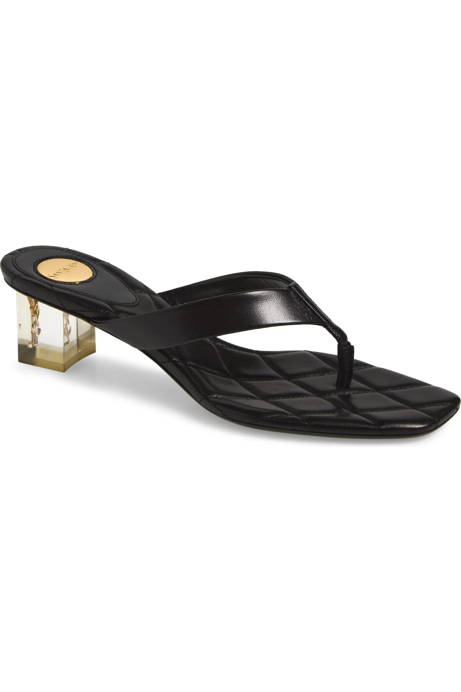Saint Laurent Ice Heeled Flip Flop (Women) | Nordstrom | Nordstrom