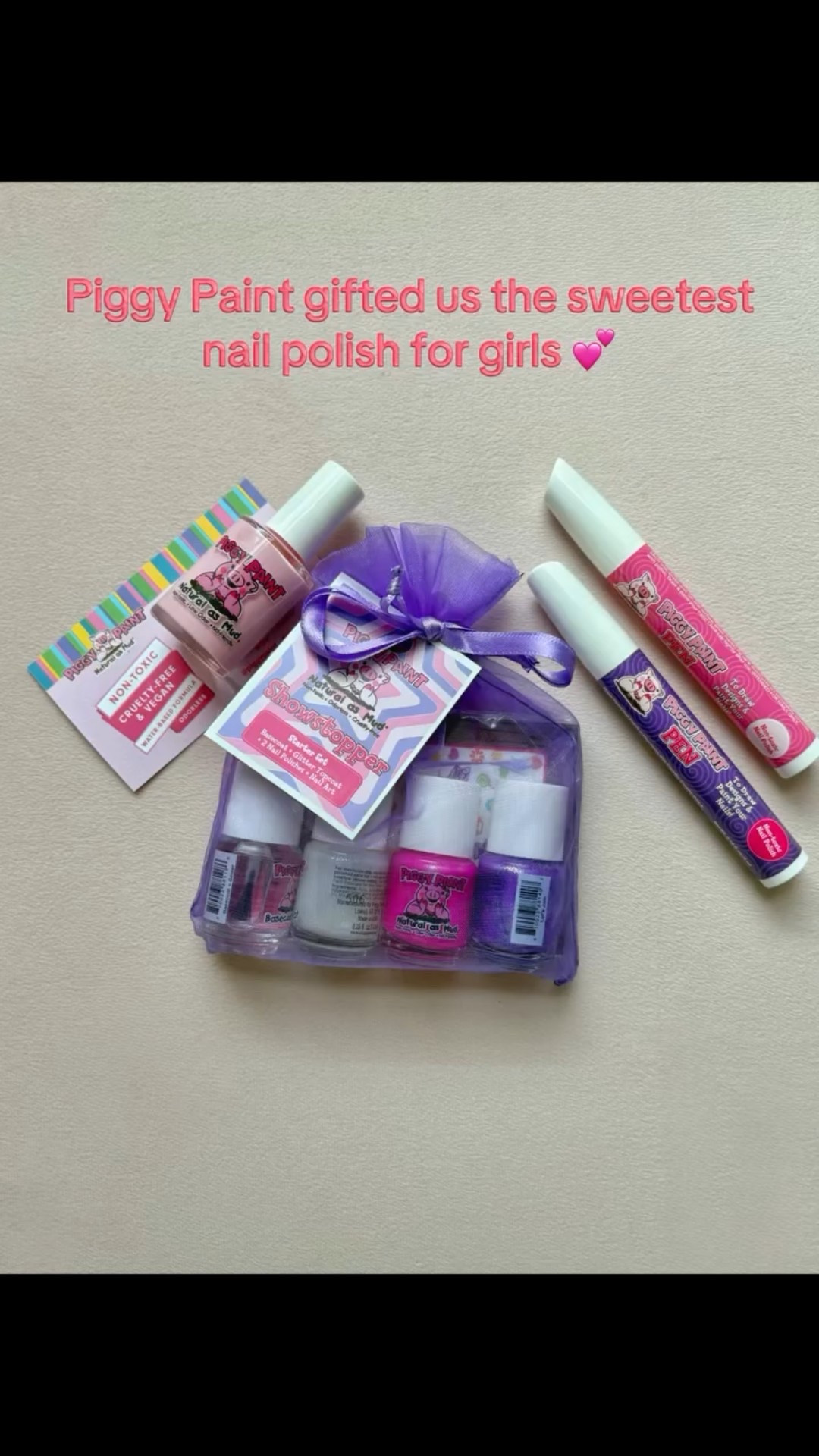 Painted Camila’s little piggies while she napped and she’s been obsessed with them ever since 🐷💗 Piggy Paint is non-toxic, water-based, and safe for kids, so I don’t have to worry about strong smells or harsh chemicals. Did I mention their paint pens?! Such a life saver for little nails!! 

Thank you @piggypaint for sending us the sweetest polish. If you’ve been wanting to try them, use code B2S20 for a small discount until August 20th.

#gifted #piggypaint #toddlermom #nontoxicnailpolish #kidsfashion #toddlernails #manicure #kidsnailart #safeforkids #momlife #momsofinstagram #toddlerstyle #girlythings #littlefashionista #cutekidsfashion #momtips #parentinglife #kidsbeauty #momcommunity #babygirlstyle
