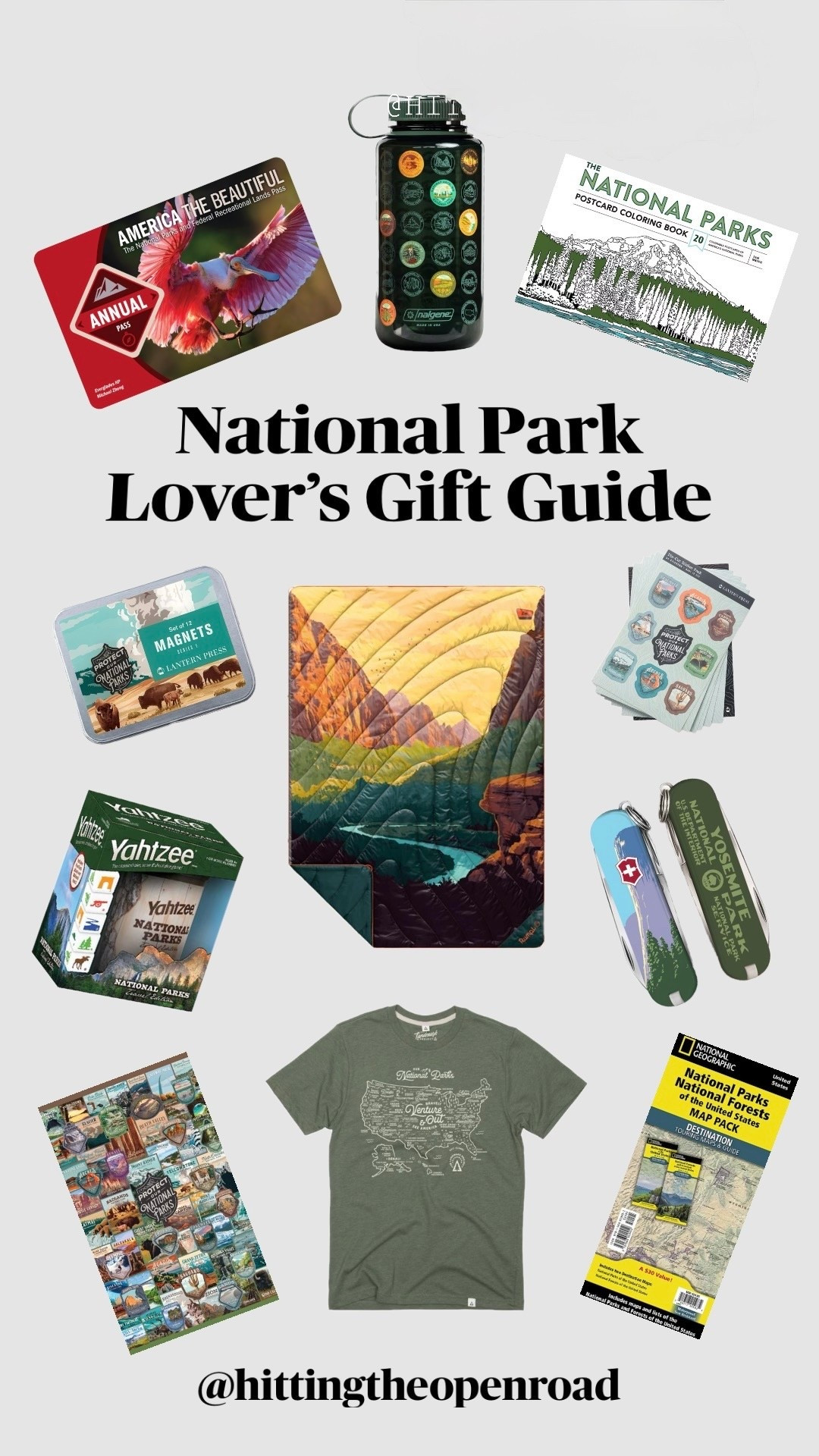 Don’t know what to get your national park obsessed bestie? Here are some ideas for that person who never skips a visitor center! 

#travel #outdoors #giftguide #cyberweek #REI

#LTKCyberWeek 

#LTKTravel #LTKGiftGuide