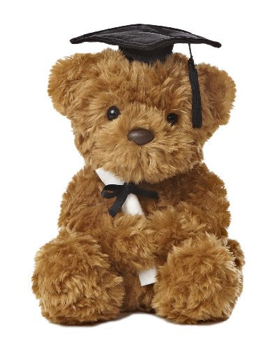 Aurora® Commemorative Graduation Wagner Bear Stuffed Animal - Soft Keepsake for Graduates - A Gift of Affection to Express Congratulations - Black Cap 7 Inches | Amazon (US)