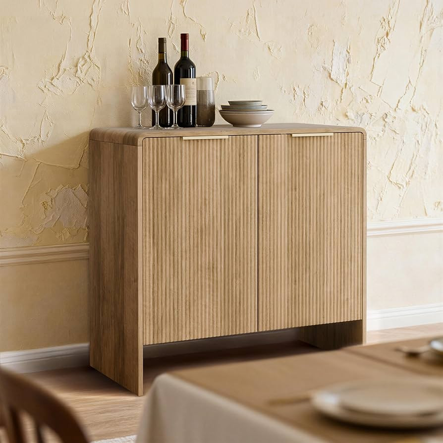 Lab Cosi Buffet Cabinet with Storage, 31.5" Fluted Console Table,Accent Sideboard with Adjustable... | Amazon (US)