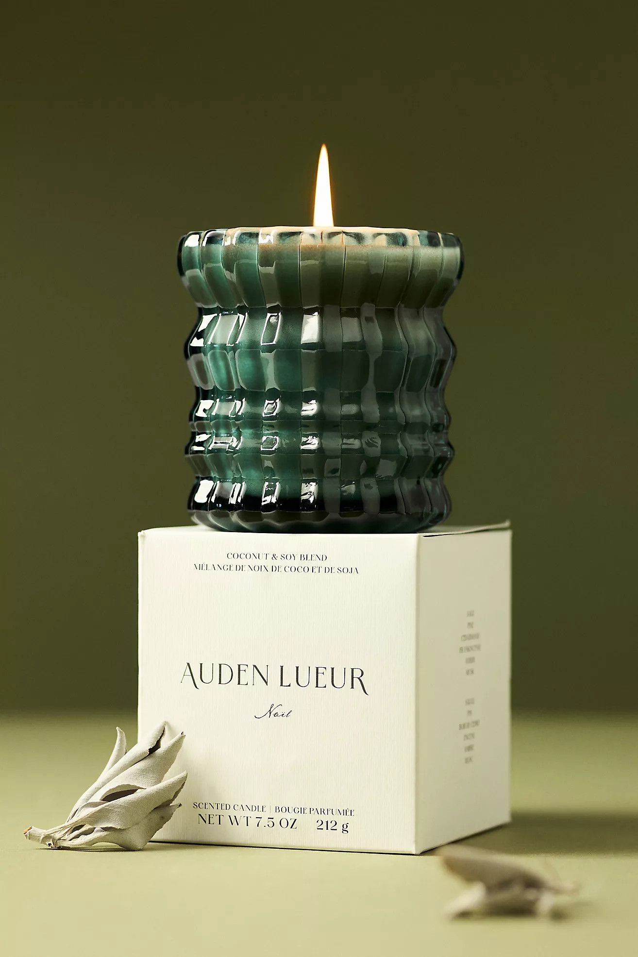 Auden Lueur Noël Boxed Glass Candle | Anthropologie (US)