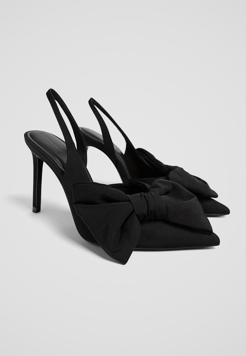 High-heel shoes with bow | Stradivarius (UK)