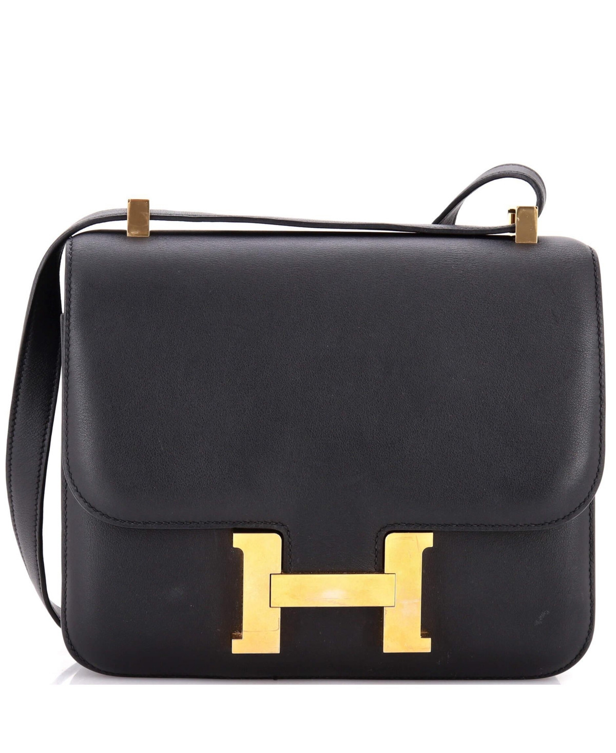 Pre-Owned HERMES 24 Constance Bag Swift - Black | Macy's
