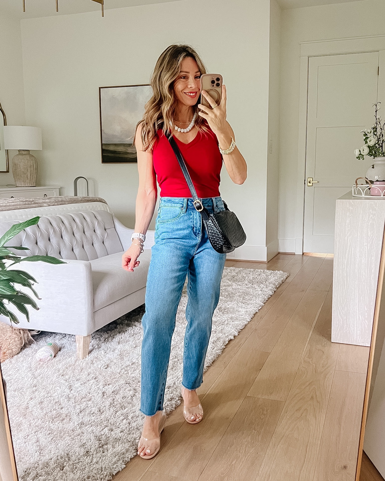 Amazon Fashion Faves! 

I wanted to share you the first tank in another color and this red is so pretty! I’m wearing it with a pair of Flying Banana Jeans, the brand that Ali-Shaun and I love so much.

Top Fit: I’m wearing an XS
Jeans Fit: I’m wearing a 2 Short

#LTKOver40 #LTKSeasonal #LTKPetite