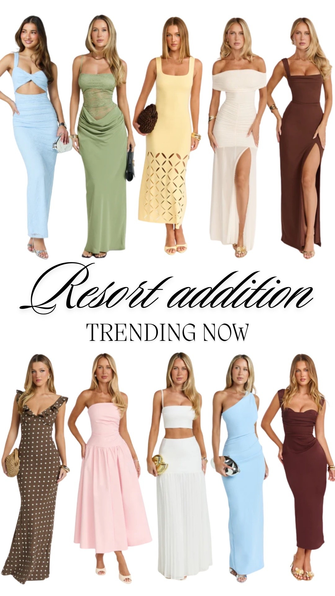 Resort Capsule Wardrobe from my fav australian brand Showpo

Elegant and elevated resort wear for a luxury beach destination. Think Amalfi coast, Greece, or Bali — timeless silhouettes in breathable fabrics.

This resort capsule wardrobe features:
• linen two piece set
• white resort dress
• tailored summer shorts
• silk scarf for styling
• structured woven tote
• chic evening sandals

These pieces transition effortlessly from poolside to beach dinner outfit. A curated neutral palette keeps the look refined and cohesive.

Perfect for:
resort chic outfit ideas
luxury vacation outfits
European summer style
coastal elegant wardrobe


#LTKSeasonal #LTKootd #LTKTravel