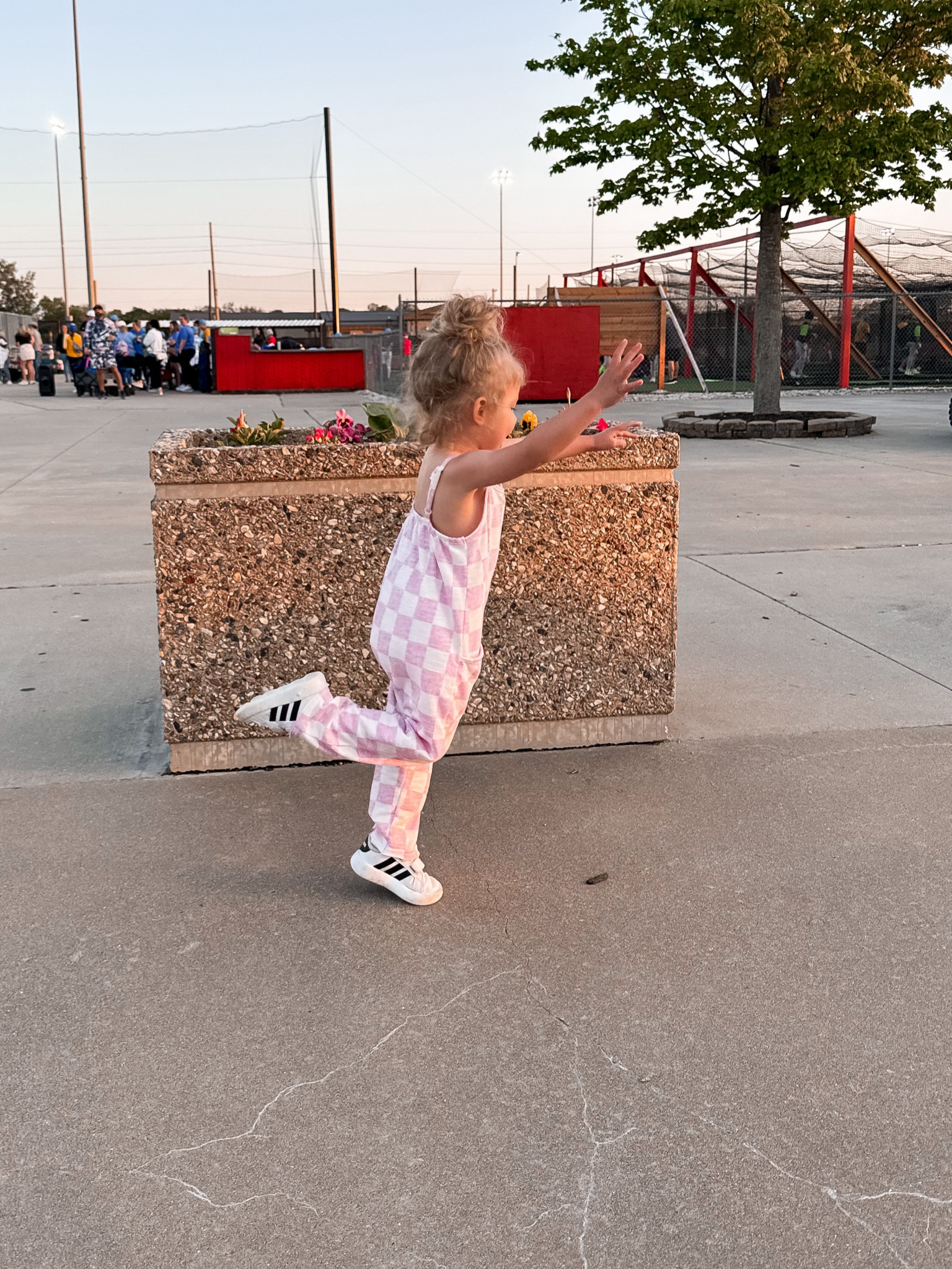 Okay, perfection 🤩🩷
Toddler girl style | OOTD | Target romper | adidas cozy athletic shoes | sale finds 
#toddlerstyle #outfit #romper #comfycasual #littlegirloutfits 

#LTKKids #LTKFindsUnder50 #LTKSaleAlert
