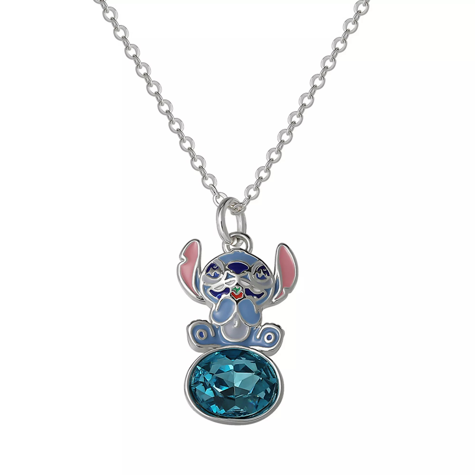 Womens Disney's Stitch Crystal Pendant Necklace | Kohl's