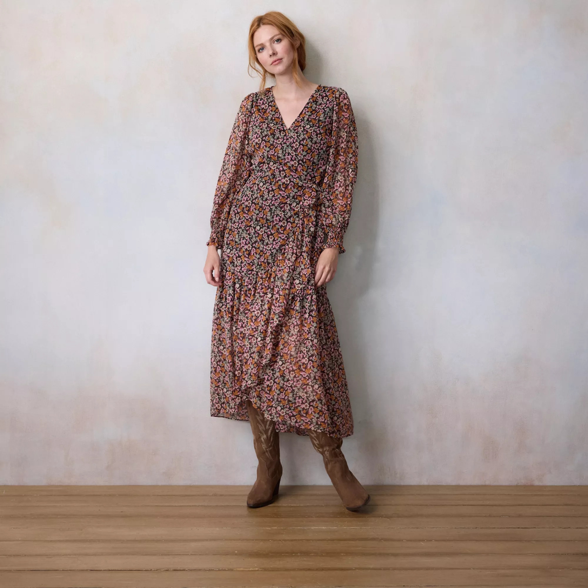 Women's LC Lauren Conrad Long Wrap Maxi Dress | Kohl's