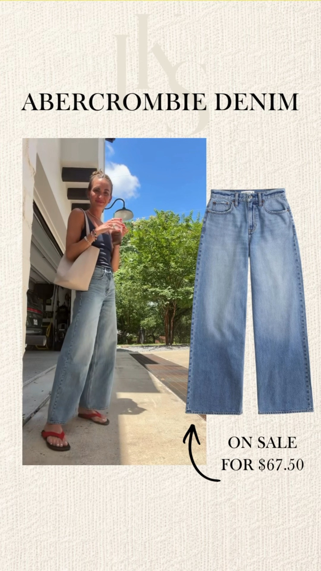 Abercrombie high rise wide leg jeans are on sale! Currently $67.50 🤍

#LTKootd #LTKSaleAlert