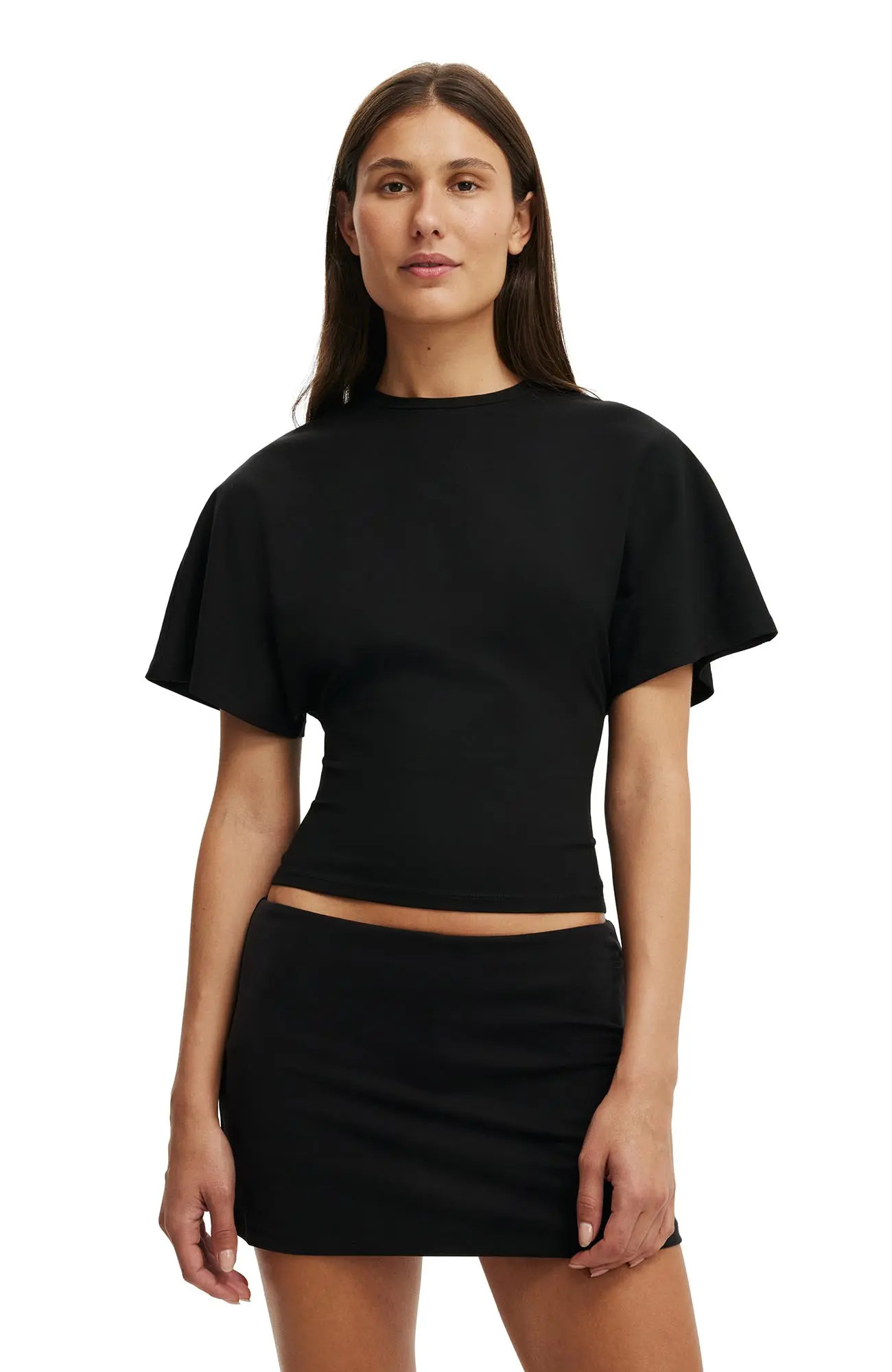 Cotton On Women's Blair Batwing Short Sleeve Tee in Madi Stripe Cosmic Star Dark at Nordstrom, Size X-Large | Nordstrom