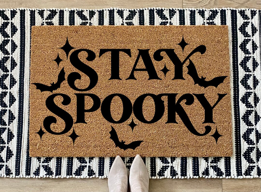 Stay Spooky, Halloween Doormat, Door mat, Fall Doormat, Stay Spooky Doormat, Housewarming Gift, S... | Etsy (US)