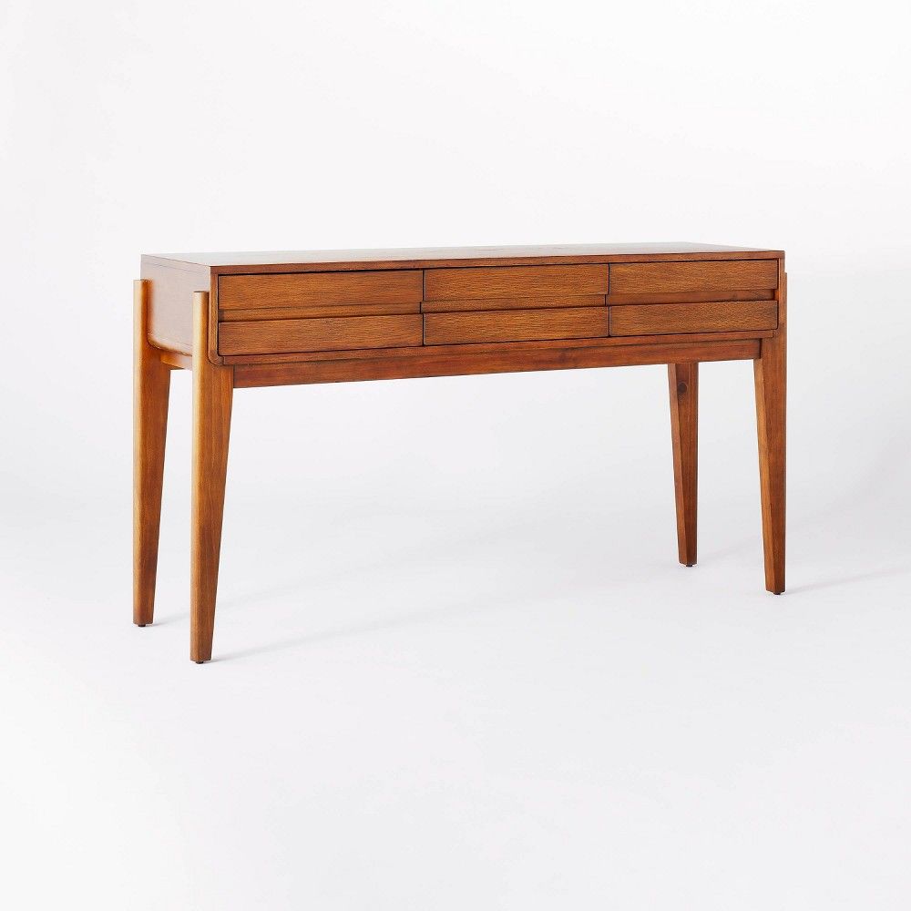 Herriman Wooden Console Table with Drawers Brown - Threshold designed with Studio McGee | Target