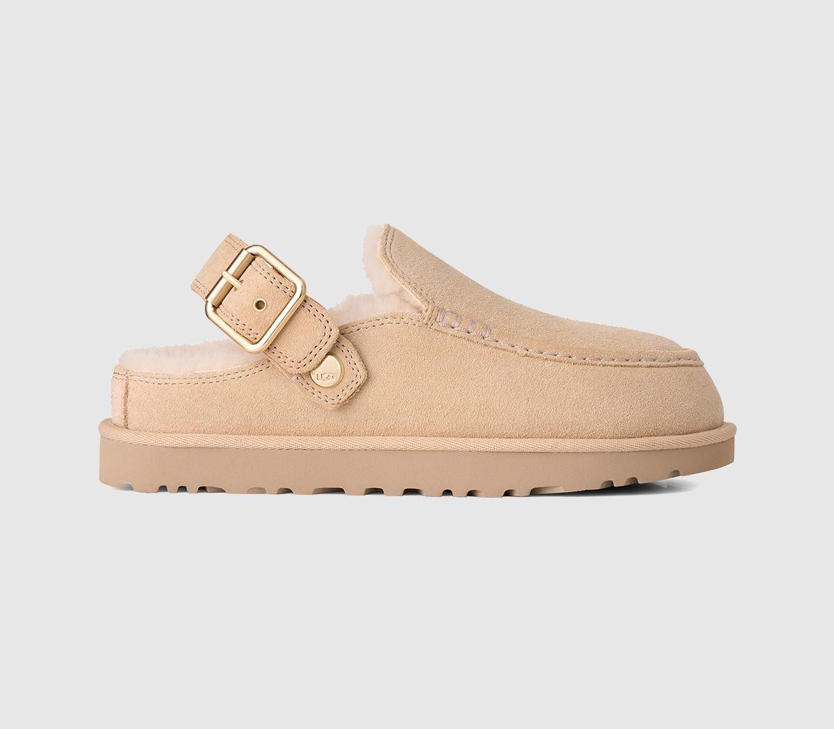 UGG Womens Goldenstar Evelina Clogs Sandcastle Natural, 5 | Office Shoes (UK)