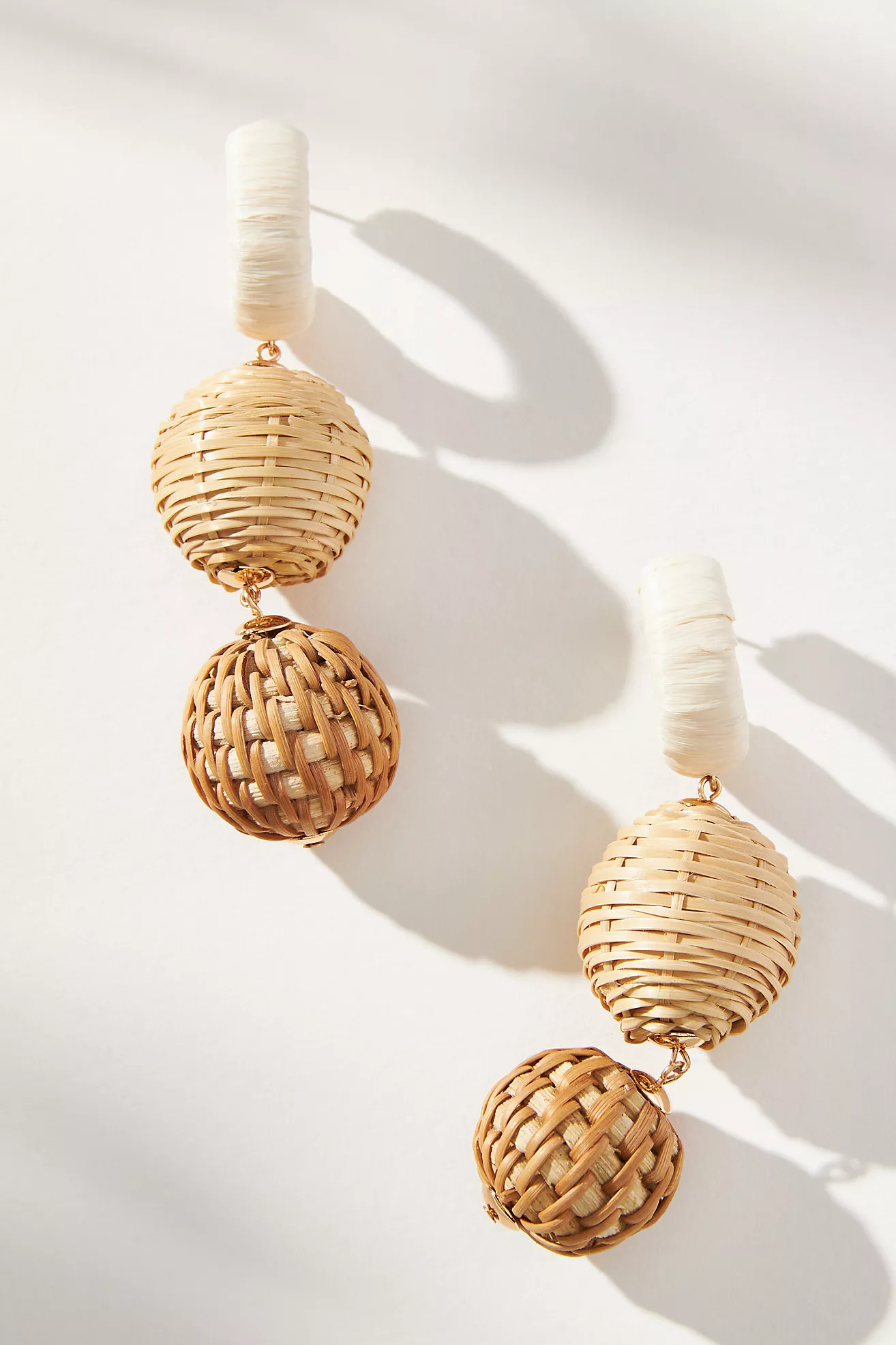 Raffia Bulb Getaway Earrings | Anthropologie (US)