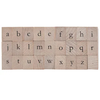 Lowercase Alphabet Wood Stamp Set by Recollections™ | Michaels | Michaels Stores