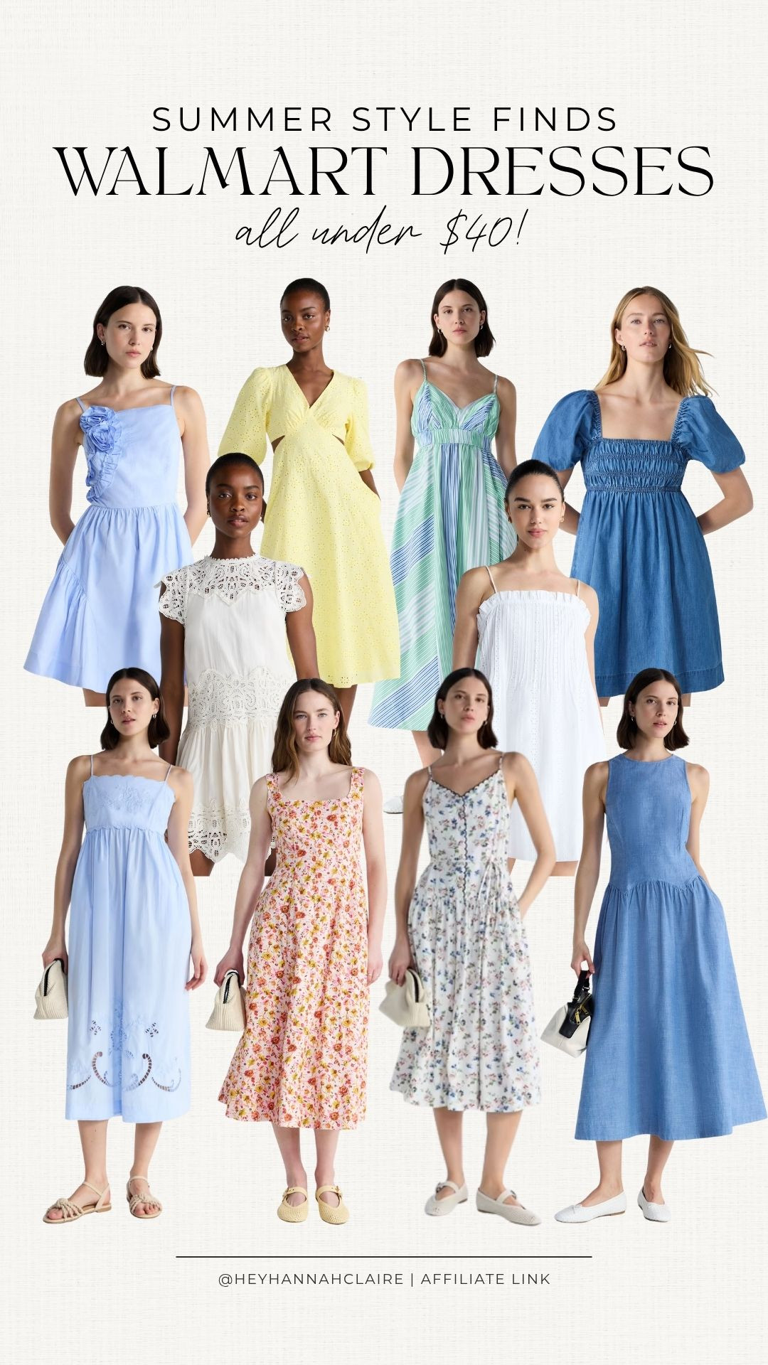 Walmart summer dresses under $40 for easy warm weather outfits, vacations and everyday style. ☀️


Walmart dresses, summer dresses, dresses under 40, affordable fashion, Walmart fashion, summer outfits, vacation dresses, casual dresses, floral dress, blue dress, white dress, denim dress, midi dress, eyelet dress, sundress, warm weather style, outfit inspo, budget friendly fashion, spring dresses, summer style. 

 #LTKootd #LTKSeasonal