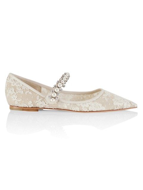 Baily Embellished Lace Flats | Saks Fifth Avenue
