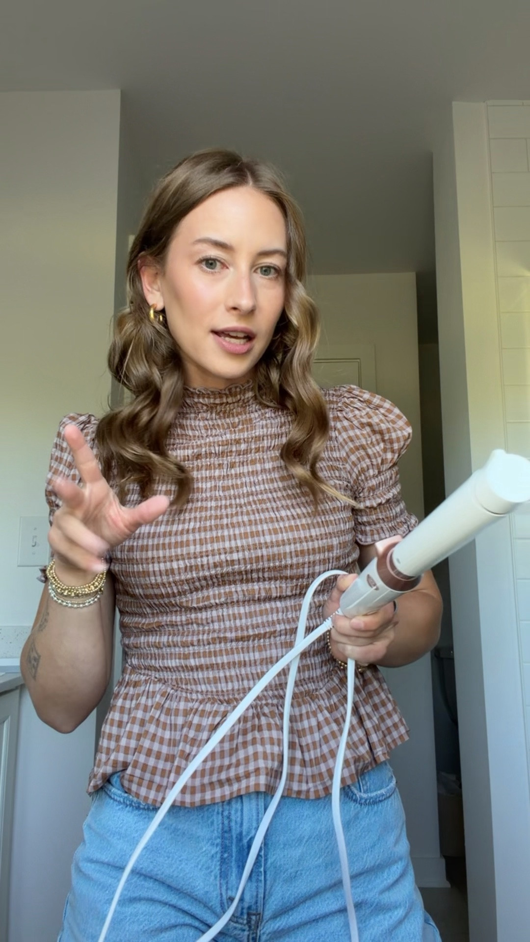 6/2/26 My Go-To Curling Irons + Summer Outfit

Caption:
A few favorites I reach for all the time 🤍 sharing my go-to T3 curling irons for both travel and everyday styling. I love that they work internationally, which makes them so easy to pack for trips. Also linking today’s outfit, including my Reformation top (size S) and similar Abercrombie denim shorts since mine are from last year. Everything is linked here ✨

#LTKootd #LTKBeauty #LTKgrwm