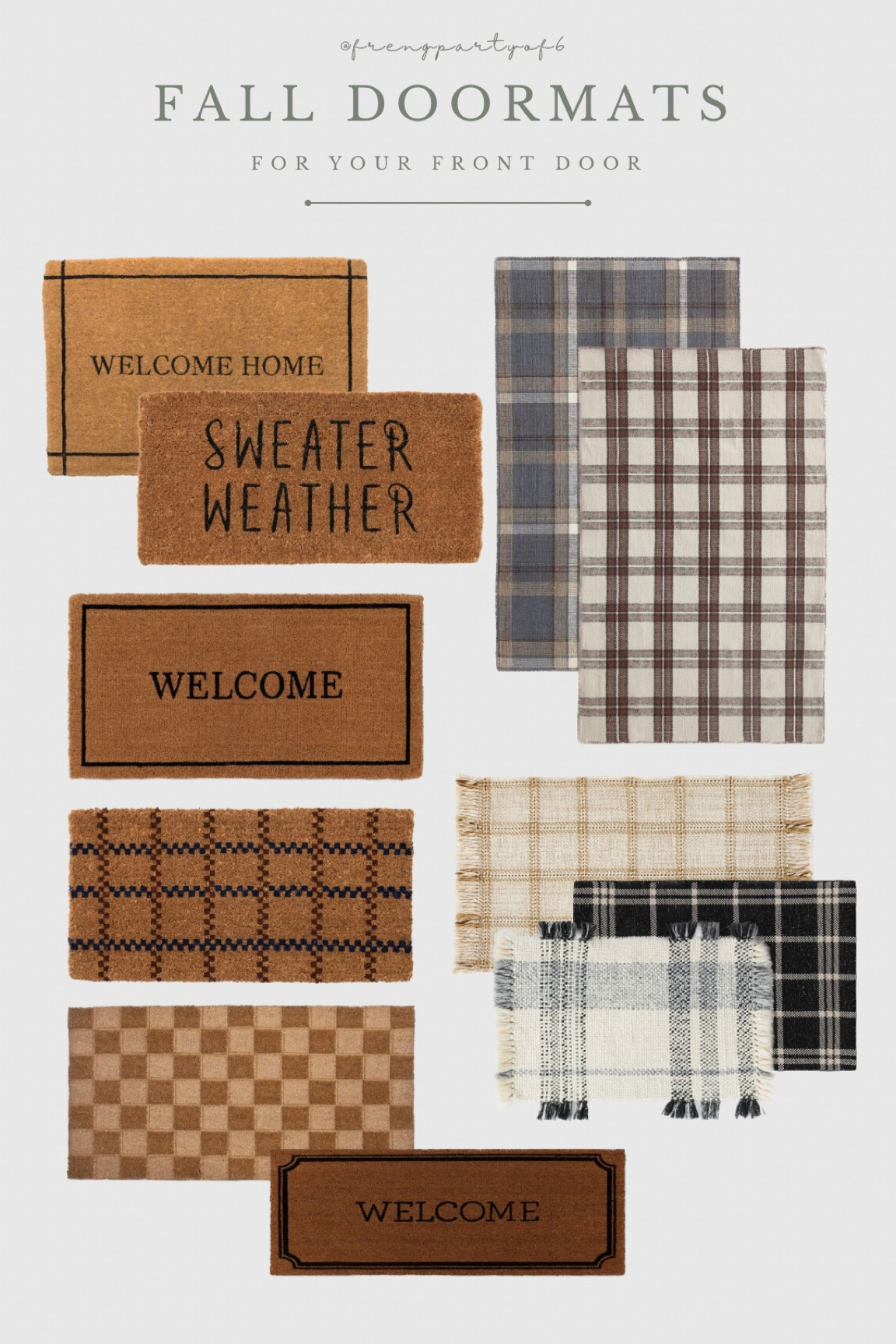 New doormats for fall and winter! Plaid rug, outdoor rug, front door

#LTKfindsunder50 #LTKhome #LTKSeasonal
