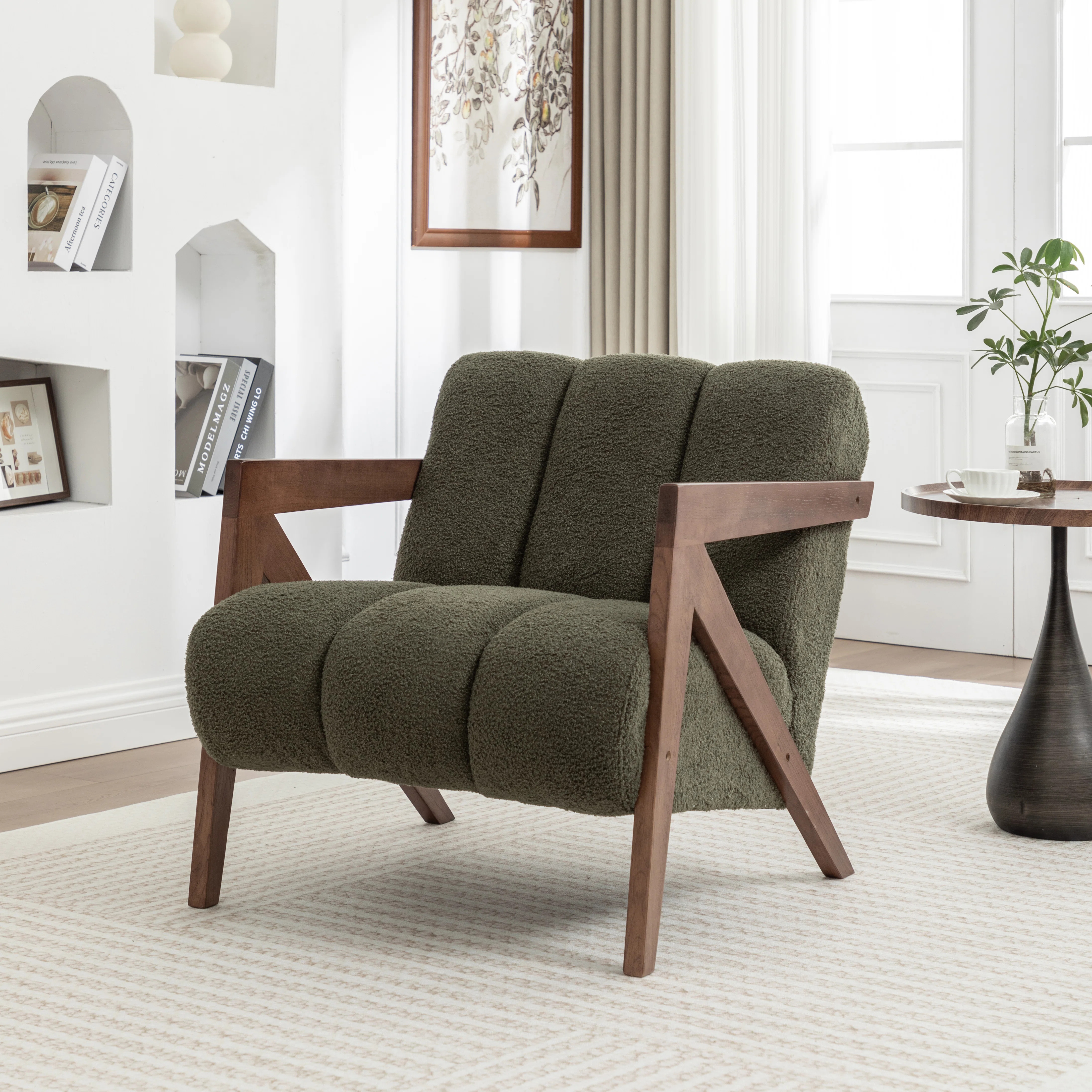Bula Solid Wood Upholstered Armchair | Wayfair North America