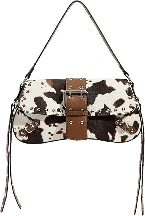 MakeMeChic Women's Shoulder Bags Y2K PU Leather Clutch Small Purse Hobo Bags | Amazon (US)