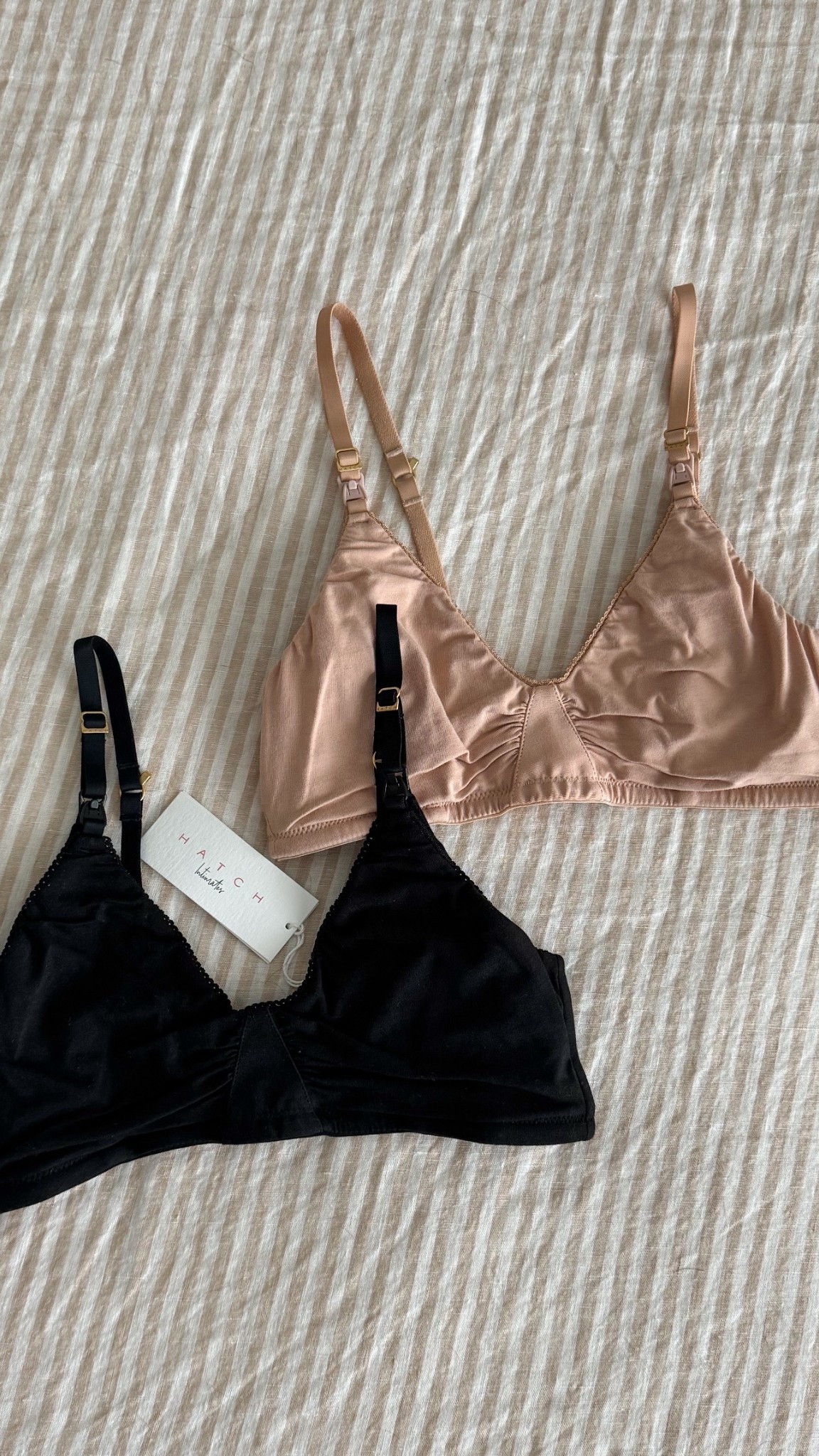 My everyday nursing bra 🤍

So soft, supportive, and easy for breastfeeding—this has been my go-to postpartum essential. I have it in both sand + black and wear them on repeat.

#LTKBaby #LTKdayinmylife #LTKmomlife