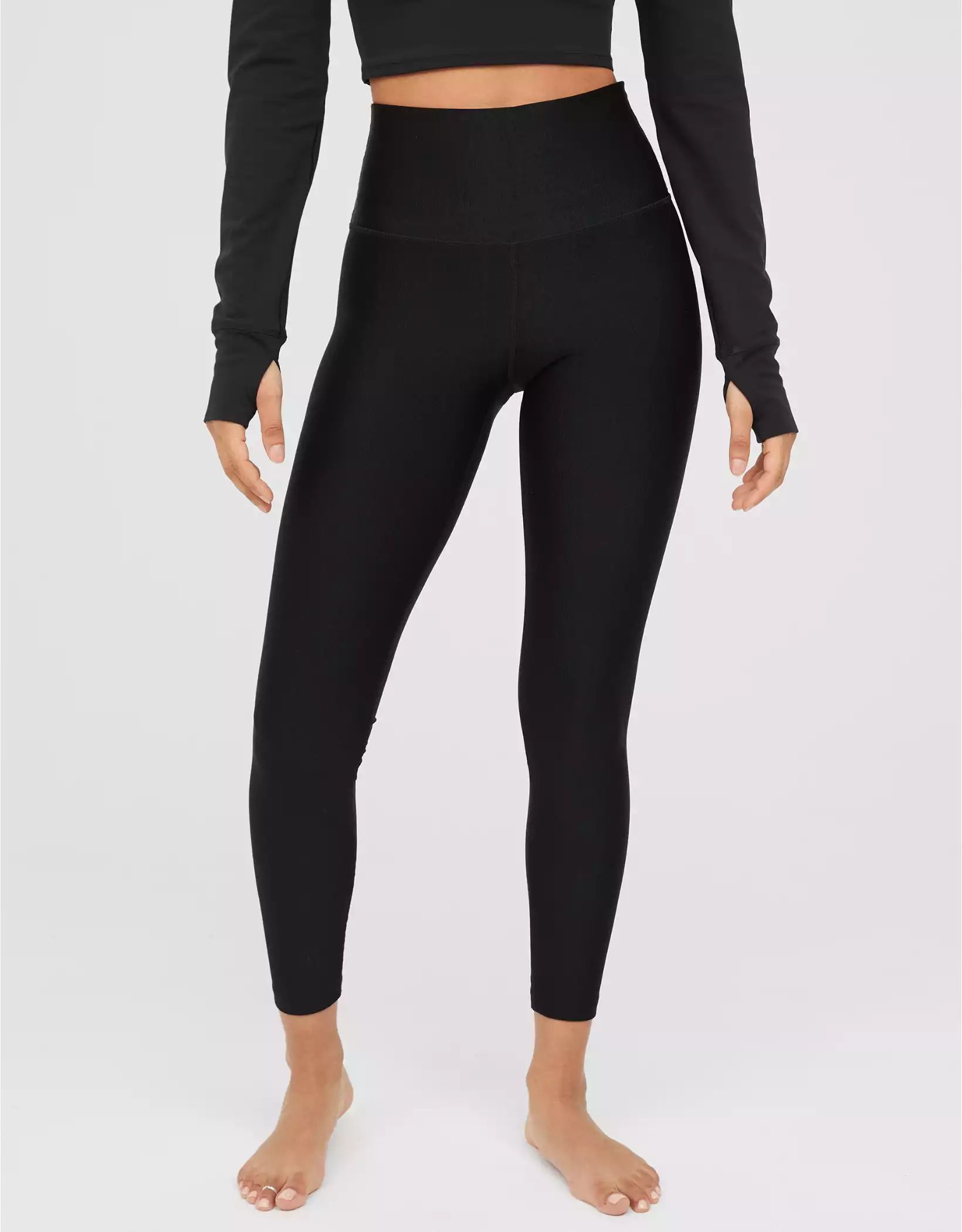 OFFLINE By Aerie Ribbed Shine High Waisted Legging | Aerie