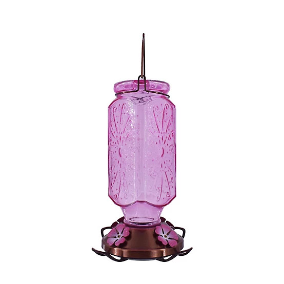 Royal Wing  32 oz. Glass Hummingbird Feeder, Pink | Tractor Supply