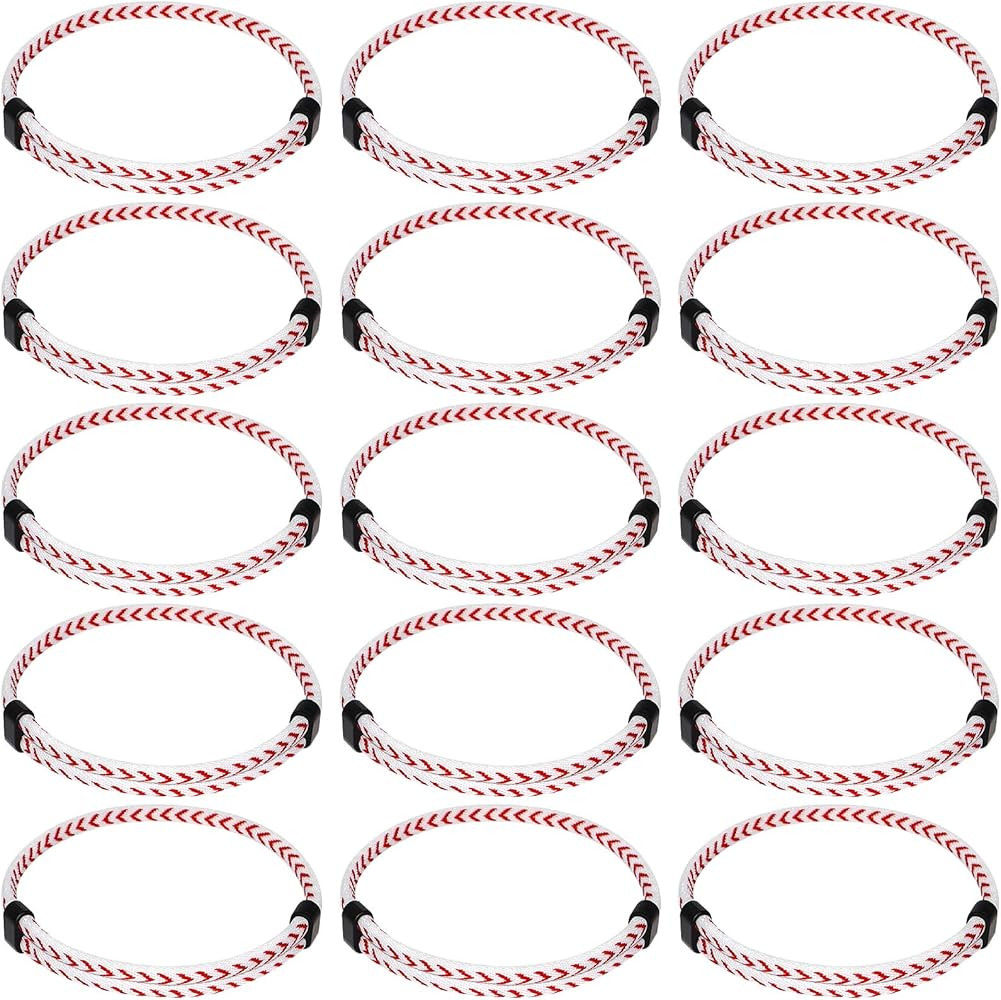 15 Set Sport Bracelets Baseball Softball Basketball Team Gift,Baseball Necklaces Bulk Adjustable ... | Amazon (US)