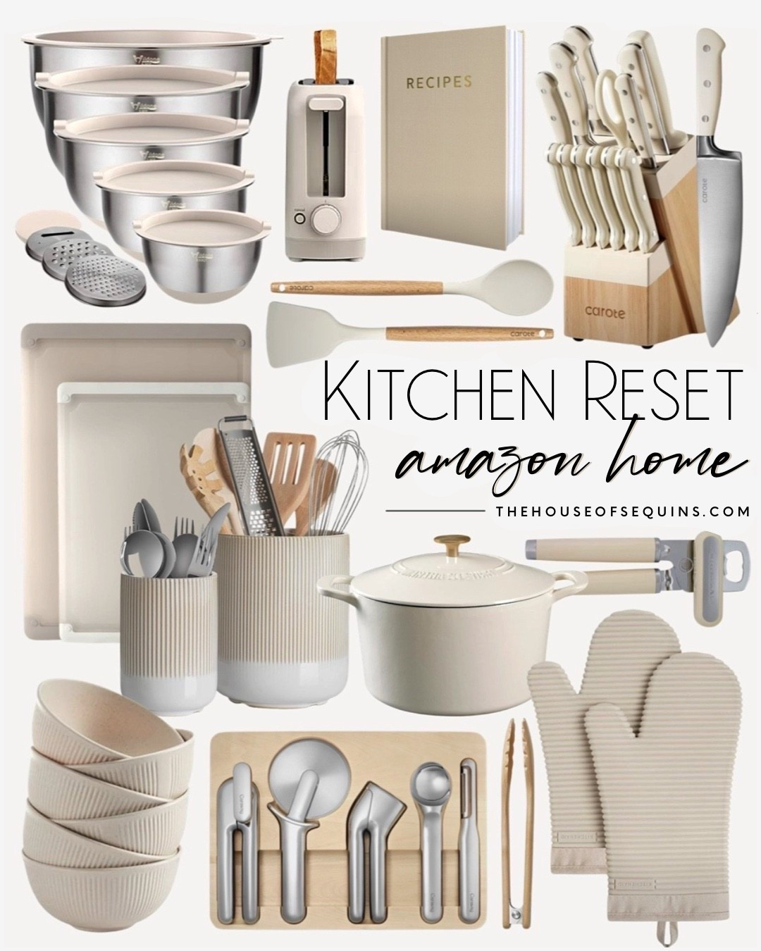 Shop Amazon kitchen storage and organization essentials! Kitchen organization, Stainless mixing bowls, knife set, dinnerware, non-toxic cutting boards, aesthetic kitchen finds, glass food storage, space saving small appliances, cookware, Dutch oven, kitchen utensils, utensil caddy, recipe cookbook and more!

Comment SHOP below to receive a DM with the link to this post on my LTK ⬇ https://liketk.it/5pQww #ltkhome #ltkfindsunder50 #ltksalealert

Follow my LTK @thehouseofsequins on the @shop.LTK app to view this post and get my exclusive app-only content!

#liketkit 
@shop.ltk
https://liketk.it/5pQy0