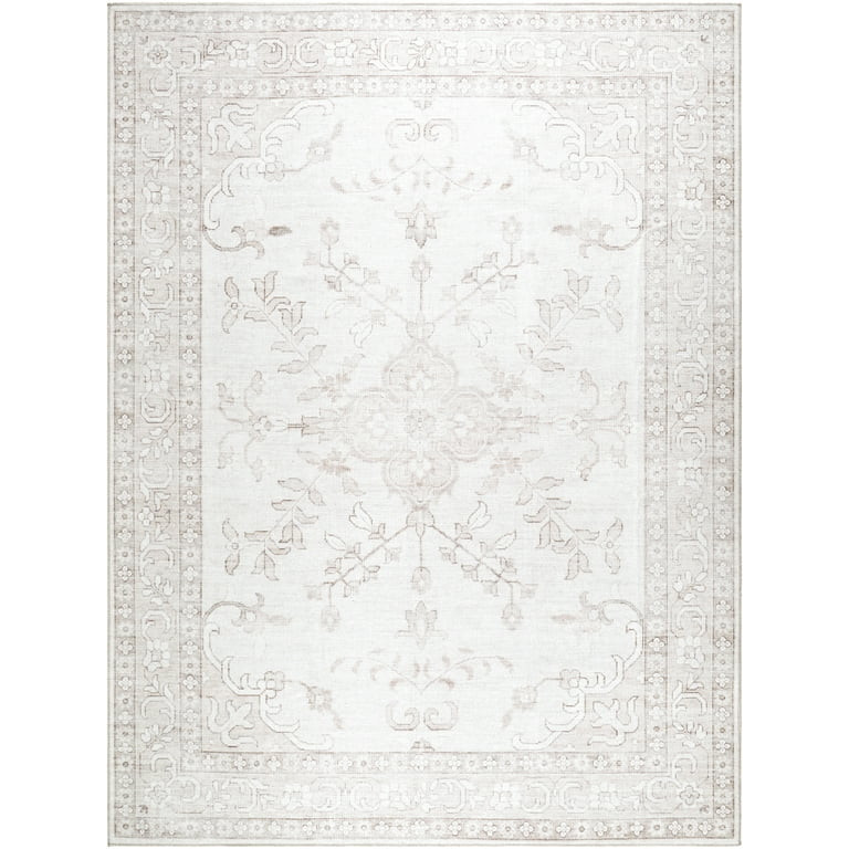 My Texas House Back to Campus Pearl 9' x 12' Washable Area Rug | Walmart (US)