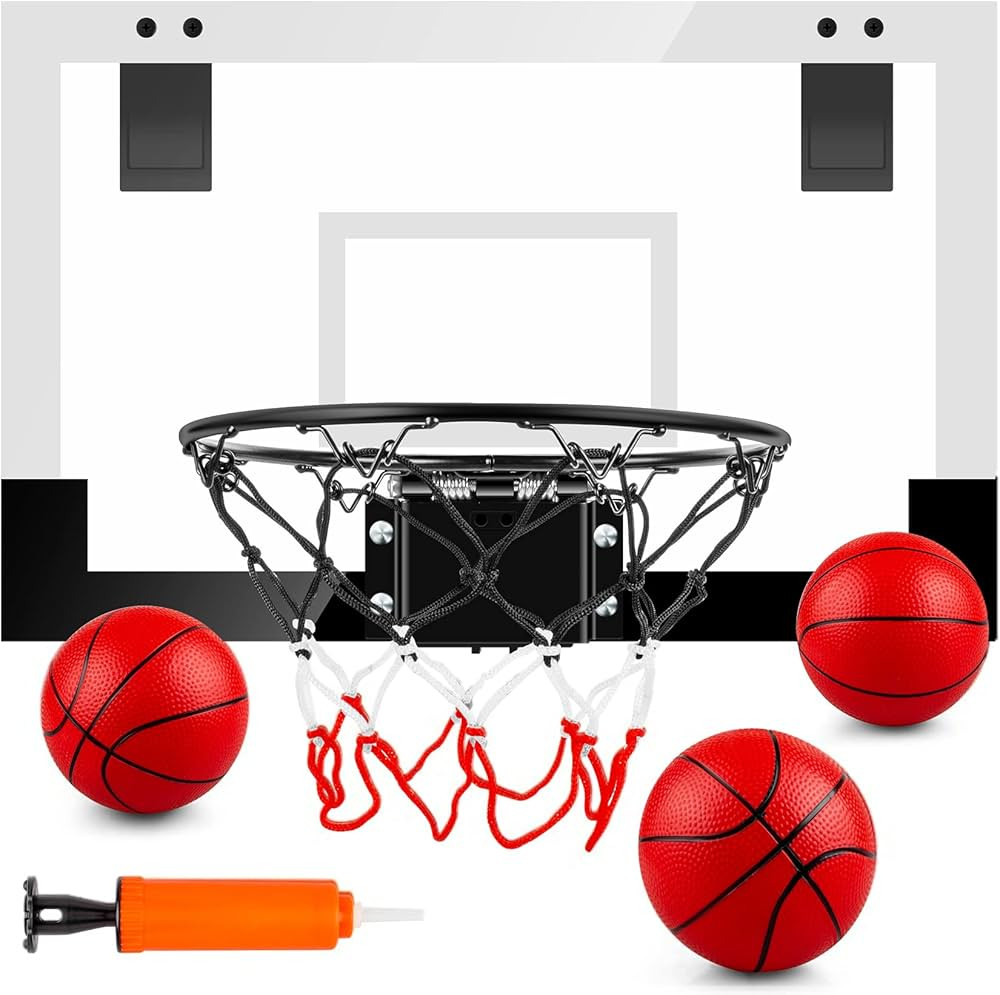 Indoor Basketball Hoop Boys Gifts for Teens and Adults Door Room Basketball Hoop Mini Hoop with E... | Amazon (US)