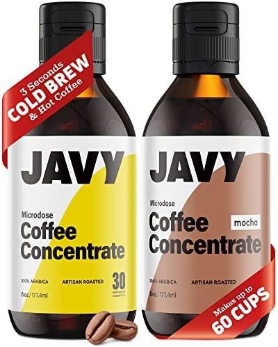 Javy Coffee Concentrate Bundle, Original + Mocha, Hot & Cold Brew Instant Coffee, Iced Coffee Dri... | Amazon (US)